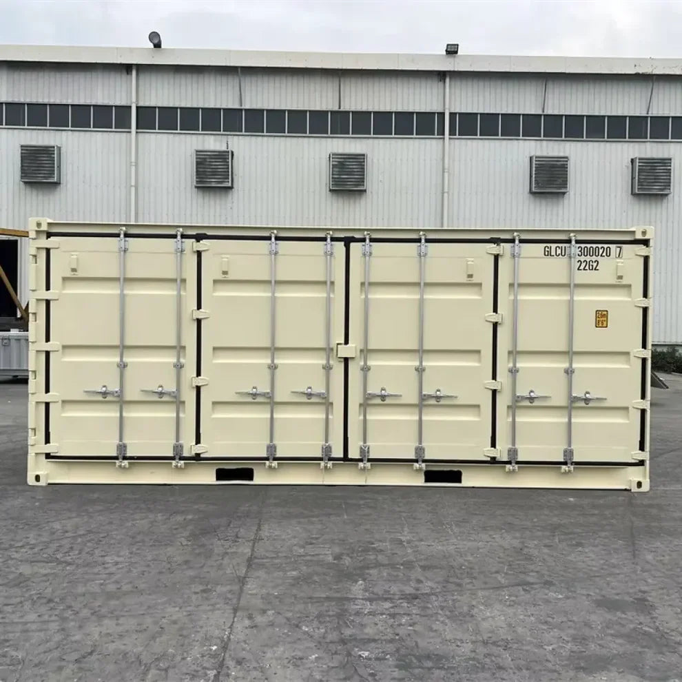 Conteneur maritime beige neuf de 20 pieds à ouverture latérale