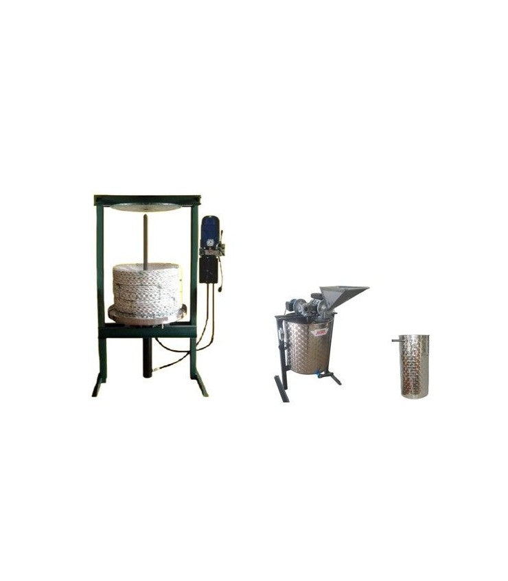 Mini Pressoir À Cylindre Avec Mélangeur De 200L, Capachos De 50 Cm