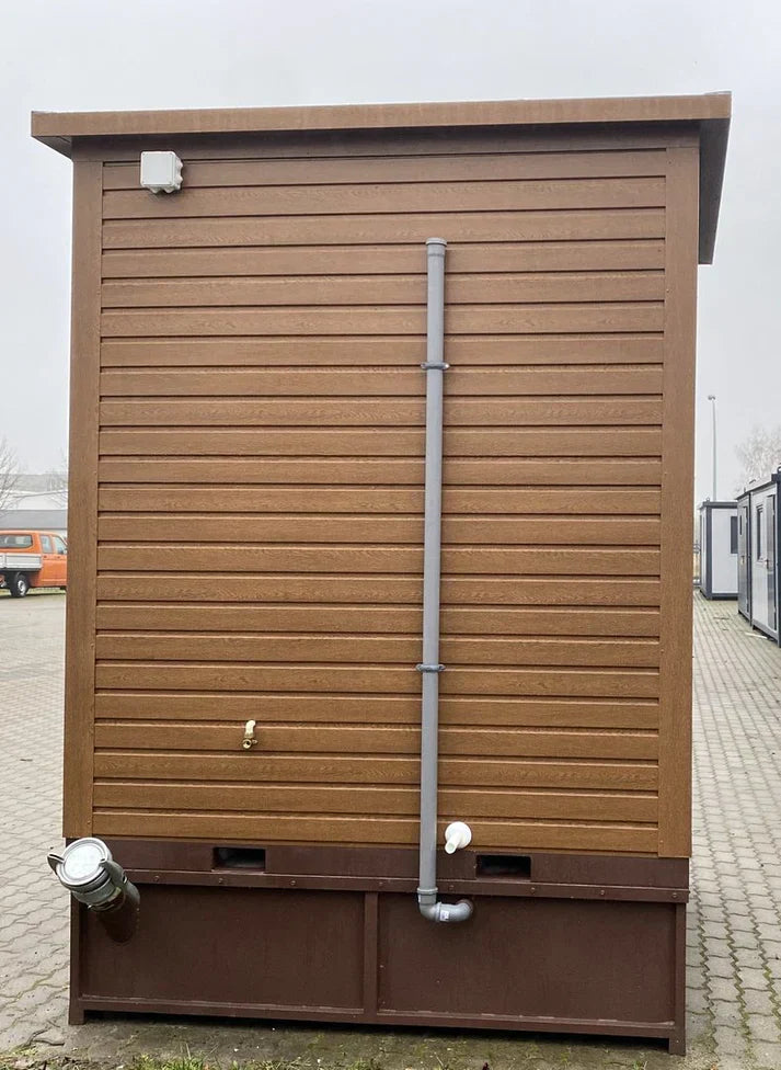 Conteneur sanitaire de 10 pieds de long sur 2,00 m x 2,00 m x 3,00 m